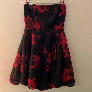 Charlotte Russe fit and flare strapless dress